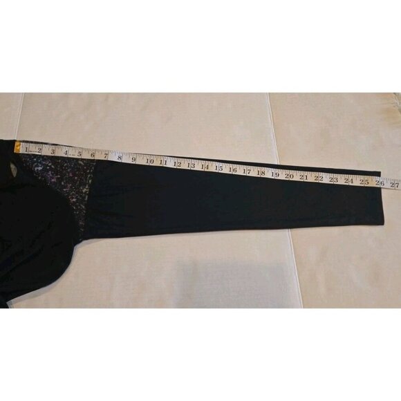 Vogo Athletica Mesh Shoulder Paint Splash Active Long Sleeves Top Large Womens - Picture 6 of 7